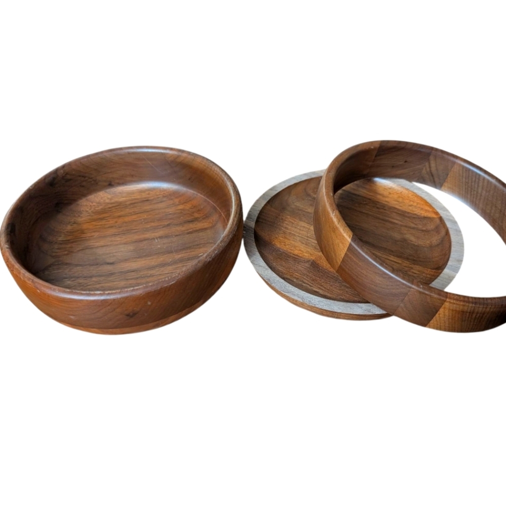Kustom Kraft Vintage Set of Wooden Bowls